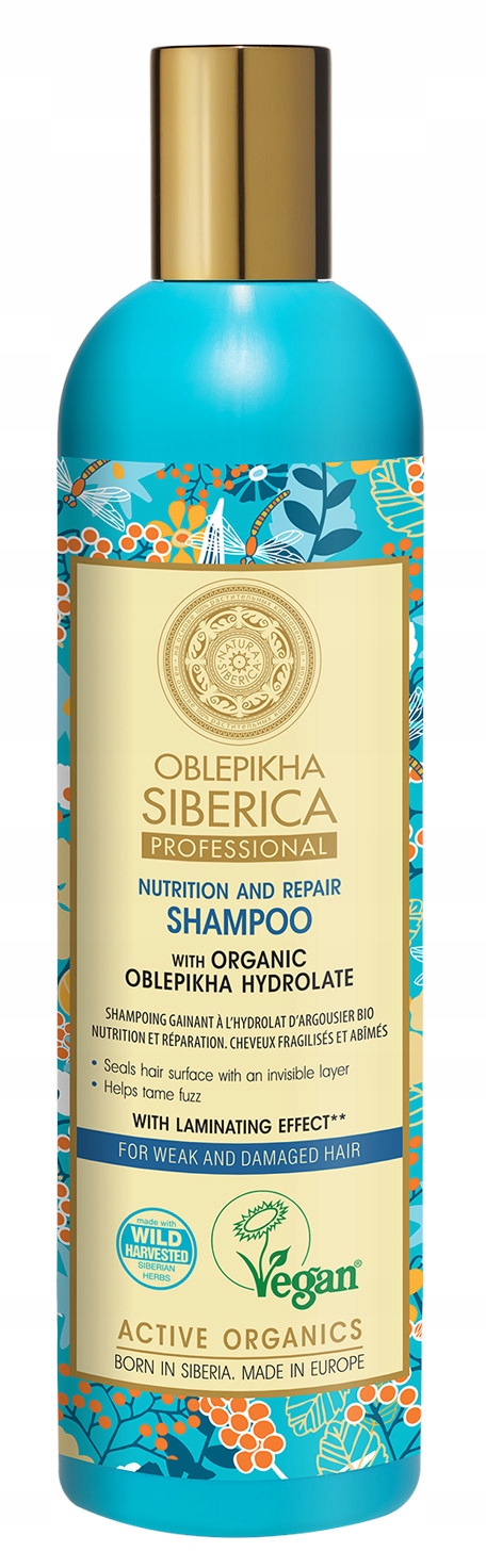 natura siberica professional rokitnikowy szampon z efektem laminowania