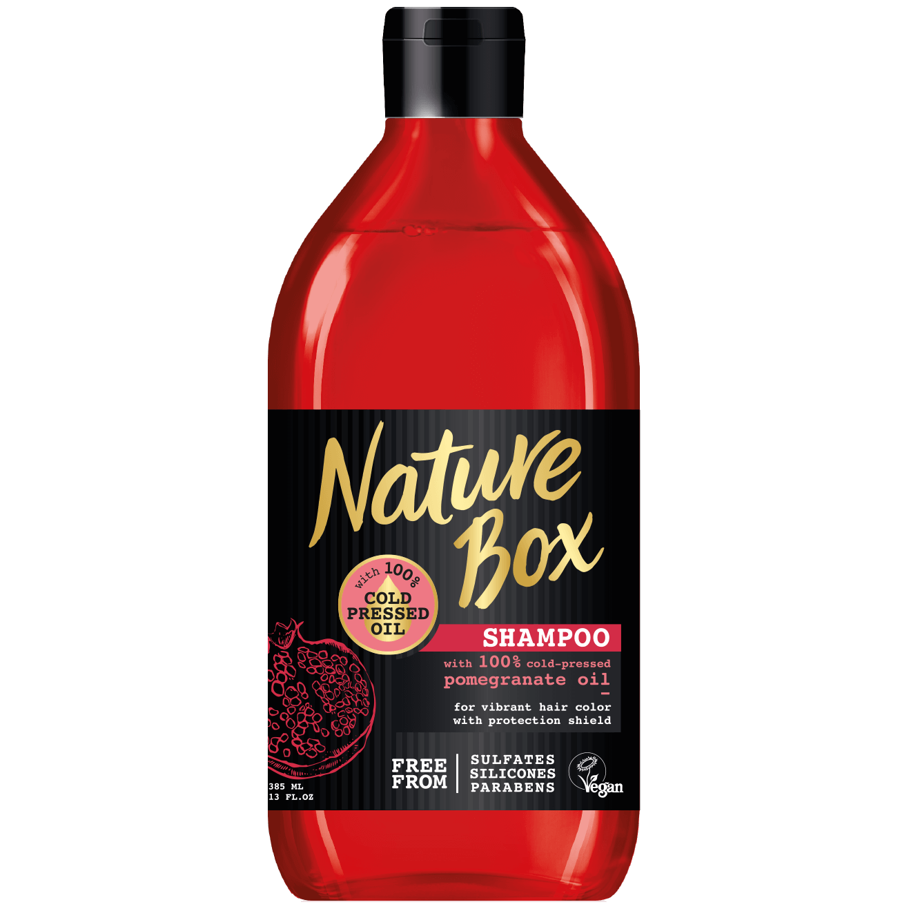 nature box szampon czerwony