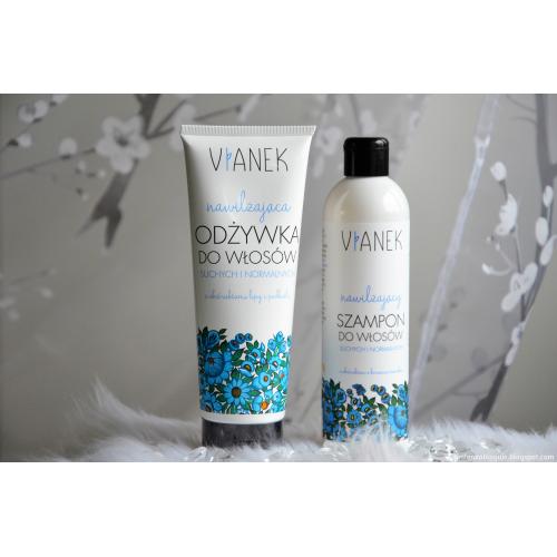 nawilżający szampon do włosów seria niebieska vianek wizaż