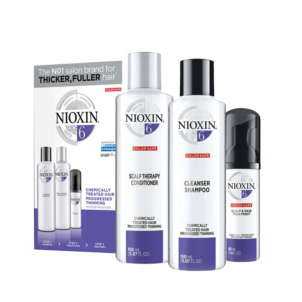 nioxin 6 zestaw duo 2x1000ml szampon odżywka