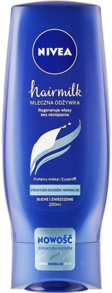 nivea hairmilk mleczna odżywka do włosów o strukturze normalnej