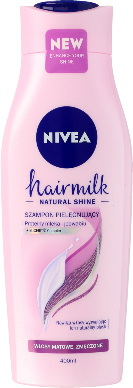 nivea hairmilk szampon różowy 200ml