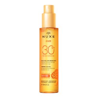 nuxe sun mleczny olejek nawilżający do włosów