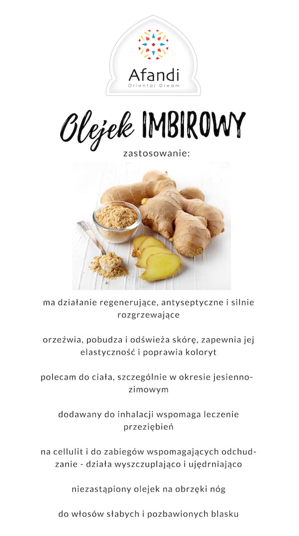 olejek imbirowy do włosów