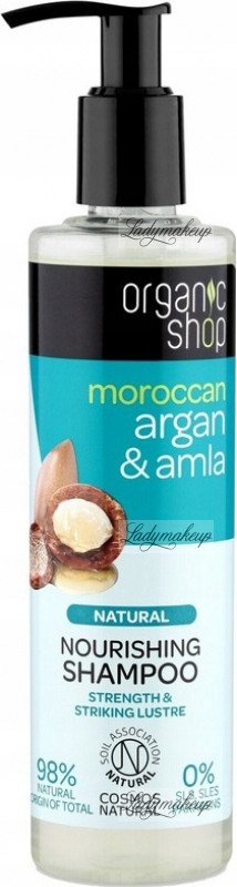 organic shop odżywczy szampon argan & amla