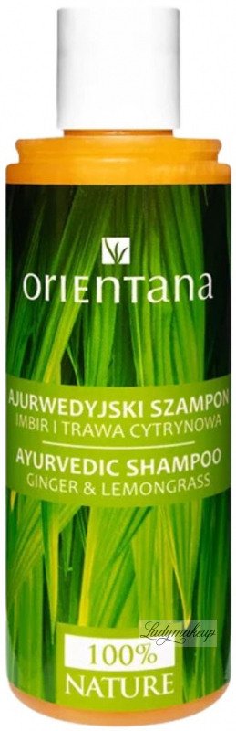 orientana ajruwedyjski szampon do włosów trawa cytrynowa i imbir