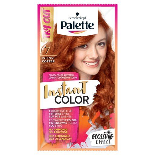 palette instant color szampon koloryzujący nr 7 intensywna mied