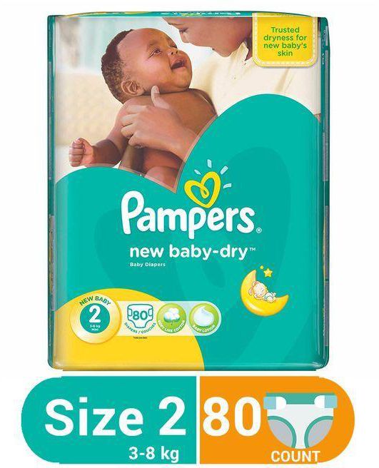 pamper new baby dry 2 80