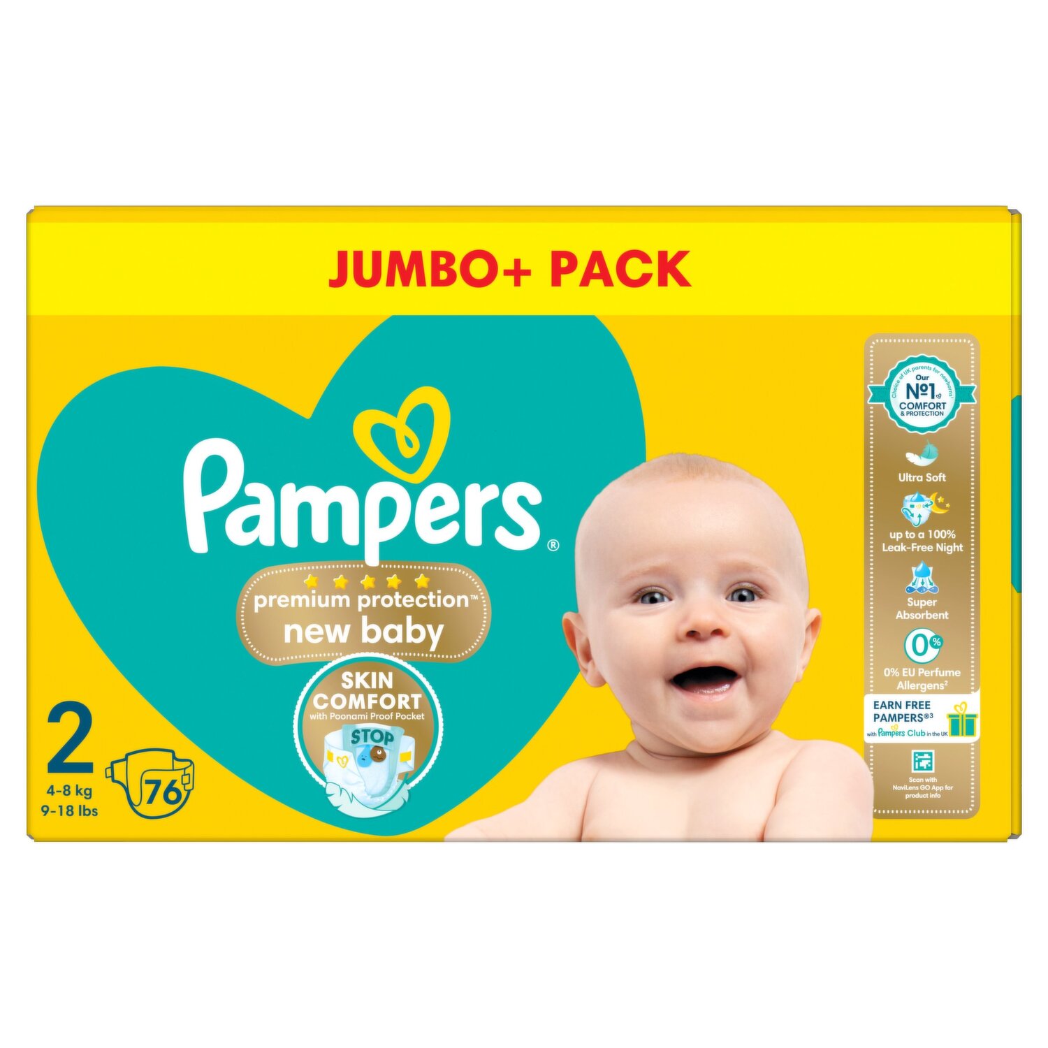 pampers 2 76 szt waga