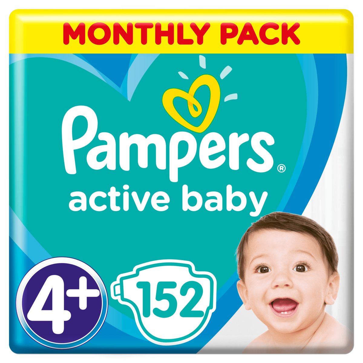 pampers 4+ 152szt empik