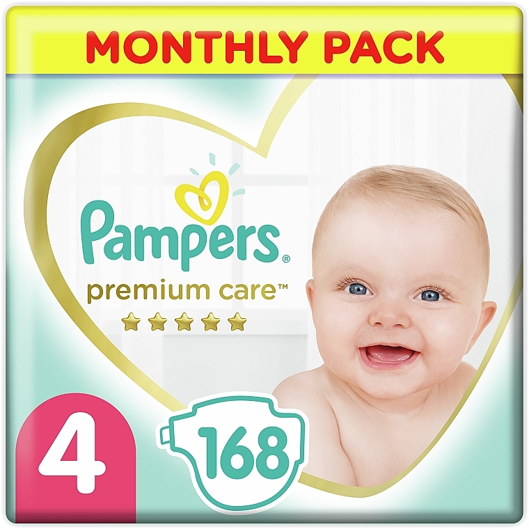 pampers 4 168 sztuk