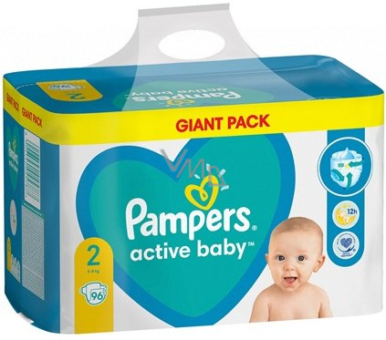 pampers active baby 2 giant pack