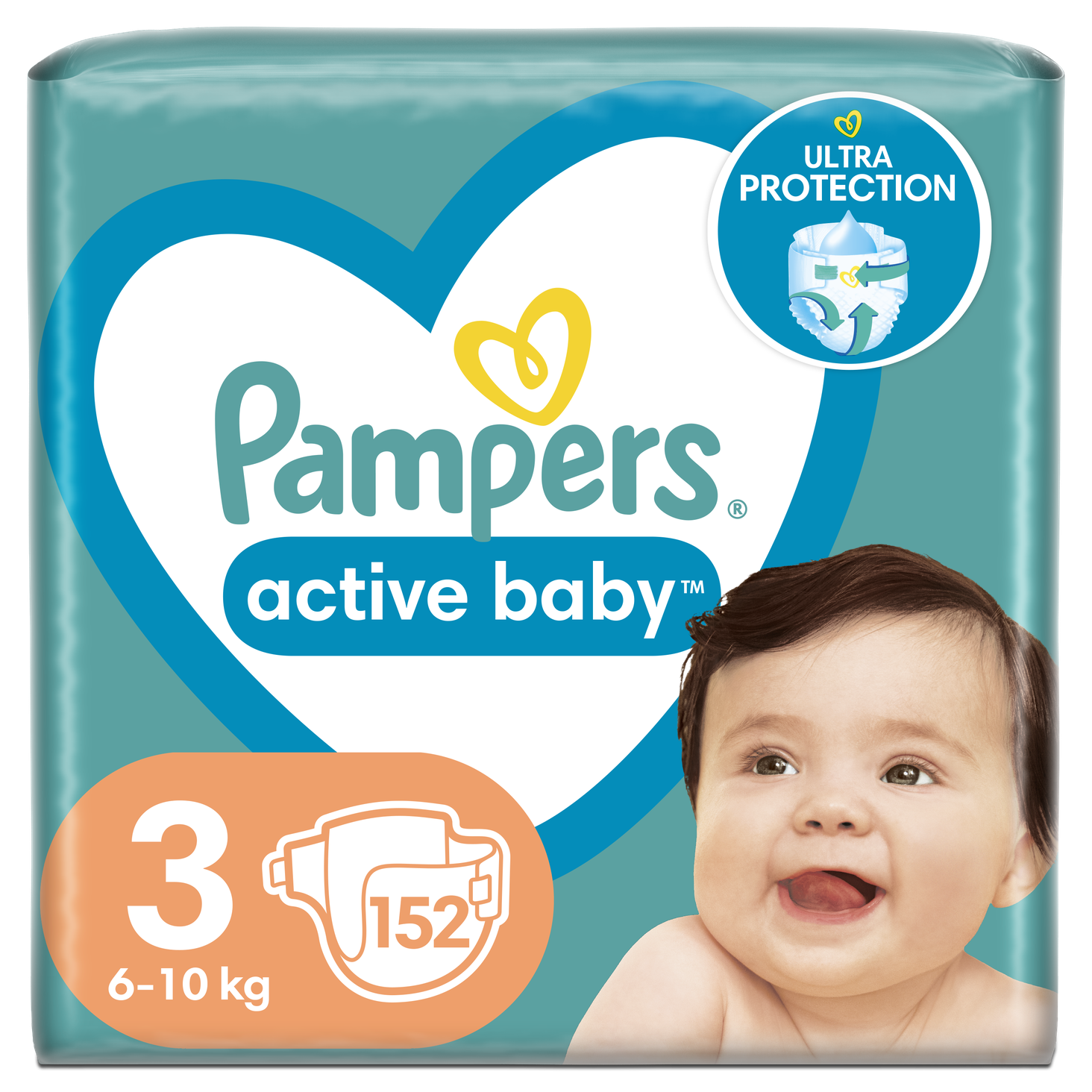 pampers active baby 3 150 szt