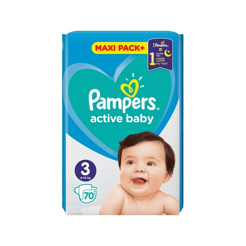 pampers active baby 3 70 szt cena