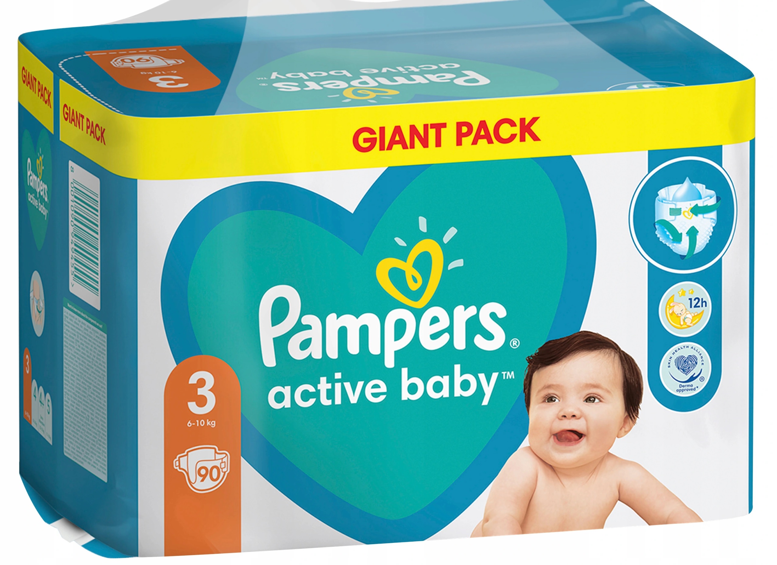 pampers active baby 3 opakowania