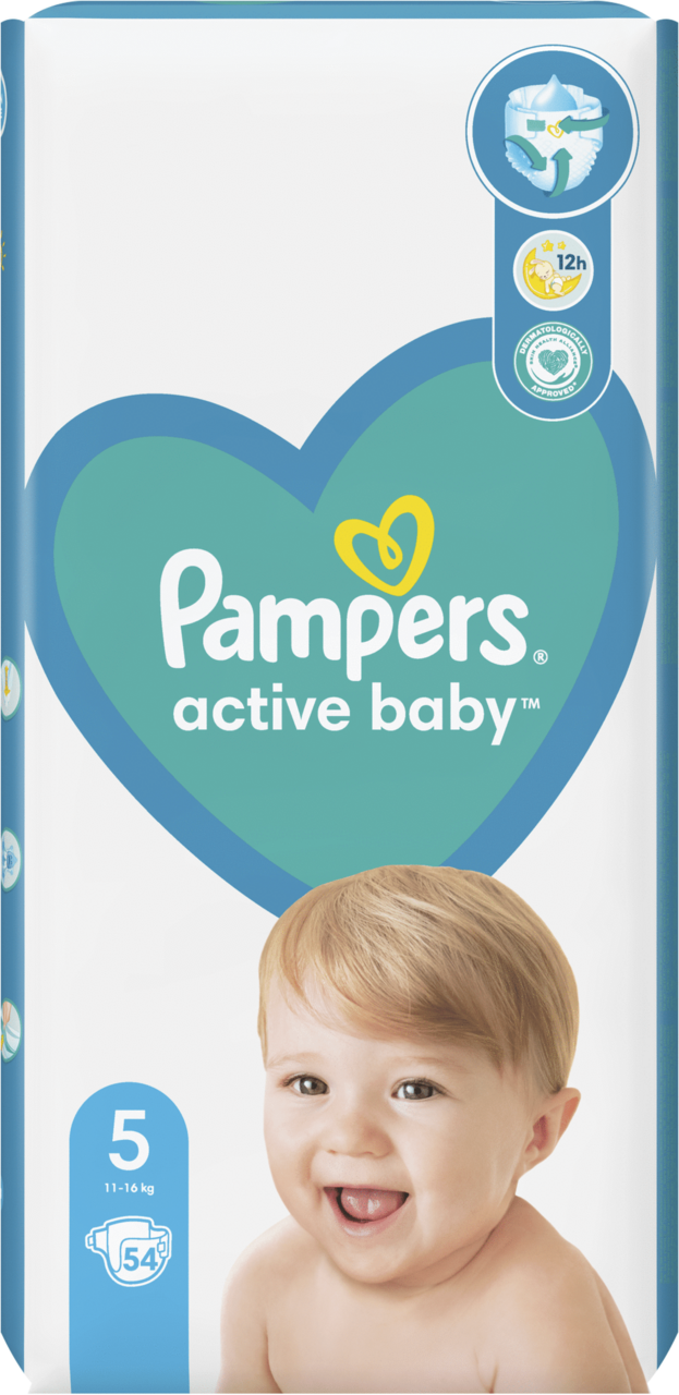 pampers active baby 5 54 szt