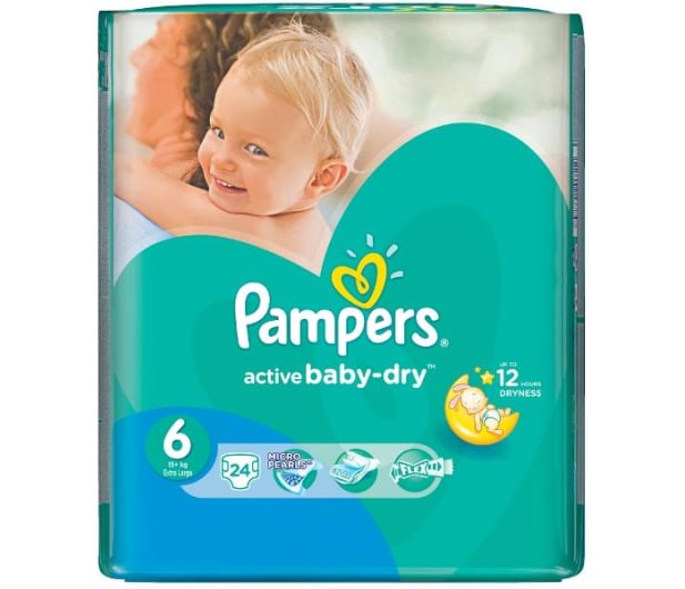 pampers active baby dry 6 extra large 15kg+