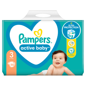 pampers active baby dry midi 90 szt