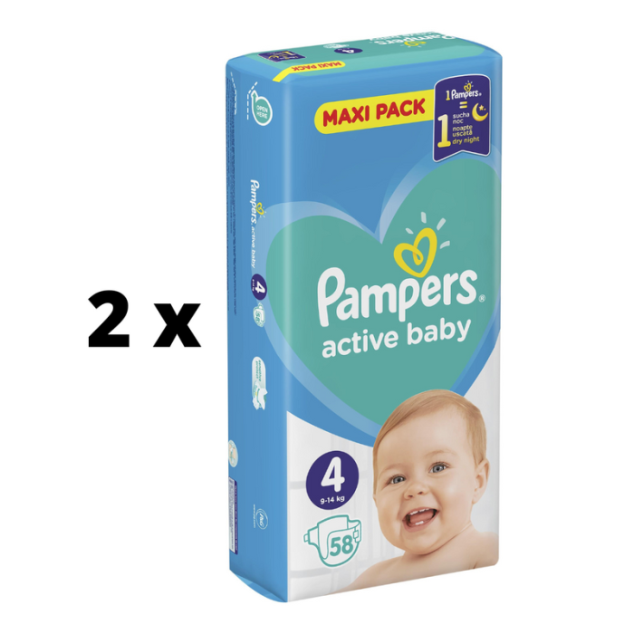 pampers active baby maxi pack