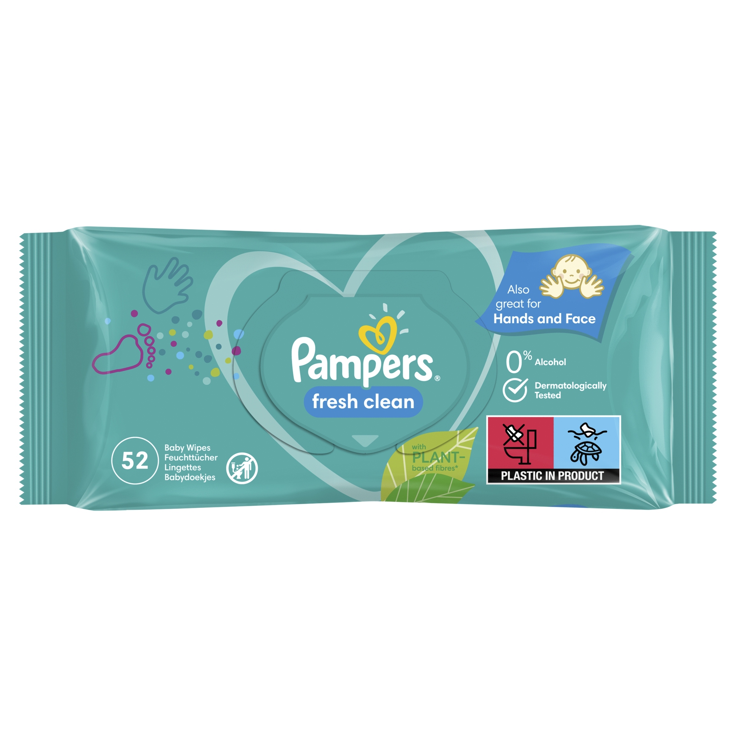 pampers fresh clean chusteczki nawilżane 52szt