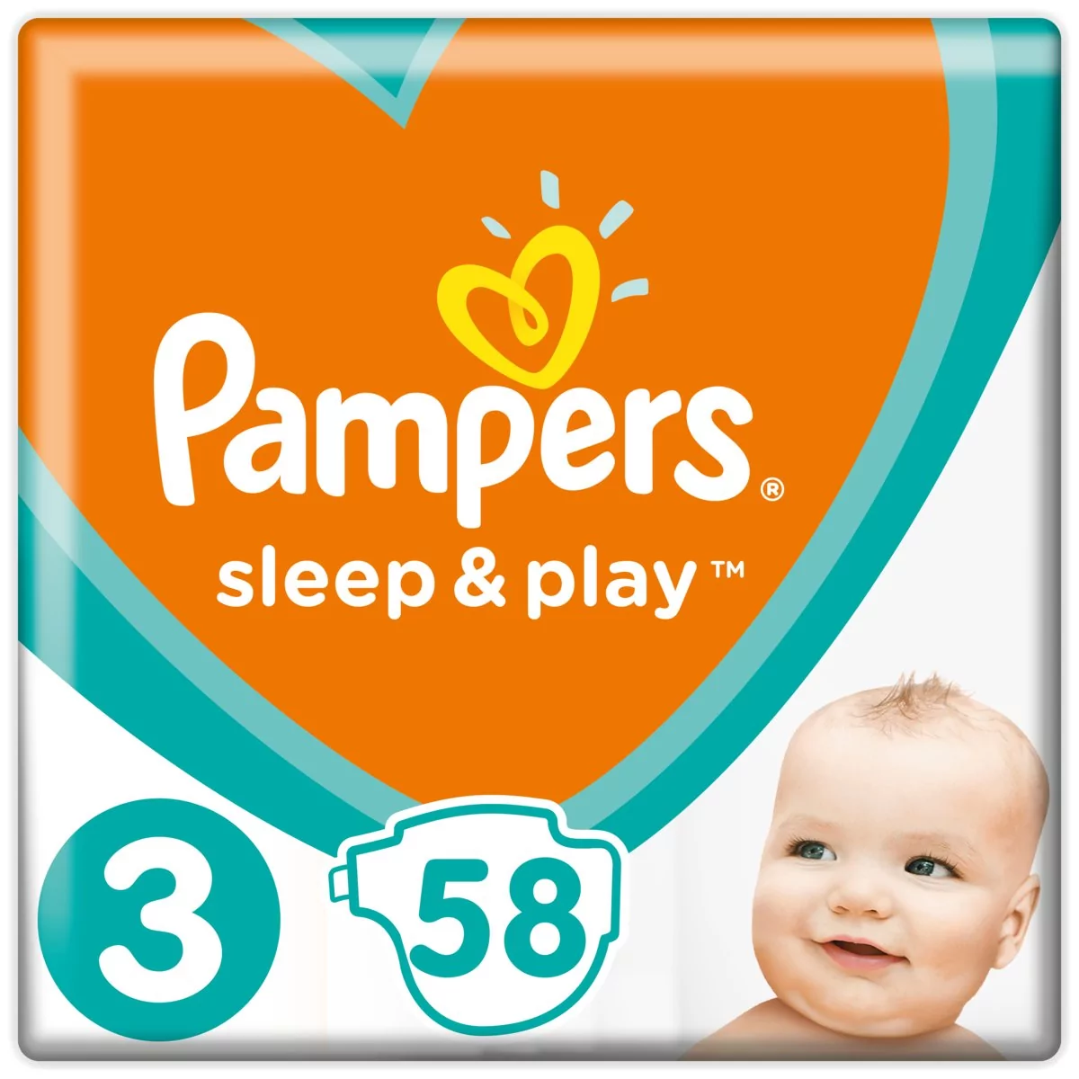 pampers midi 58szt