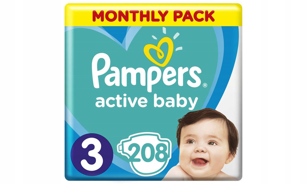 pampers pieluszki active baby 3 midi 208