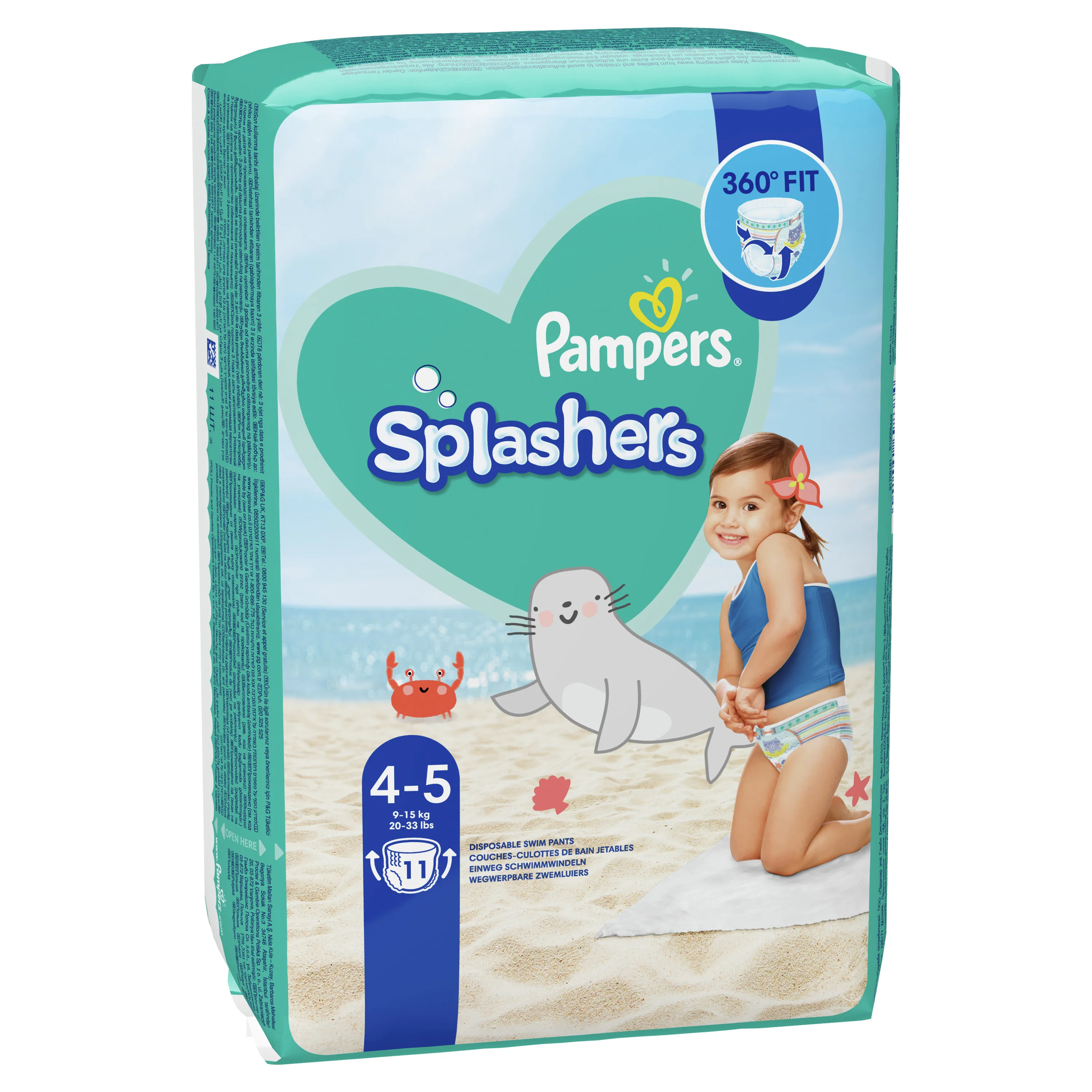 pampers pieluszki na basen splashers 4 maxi 11