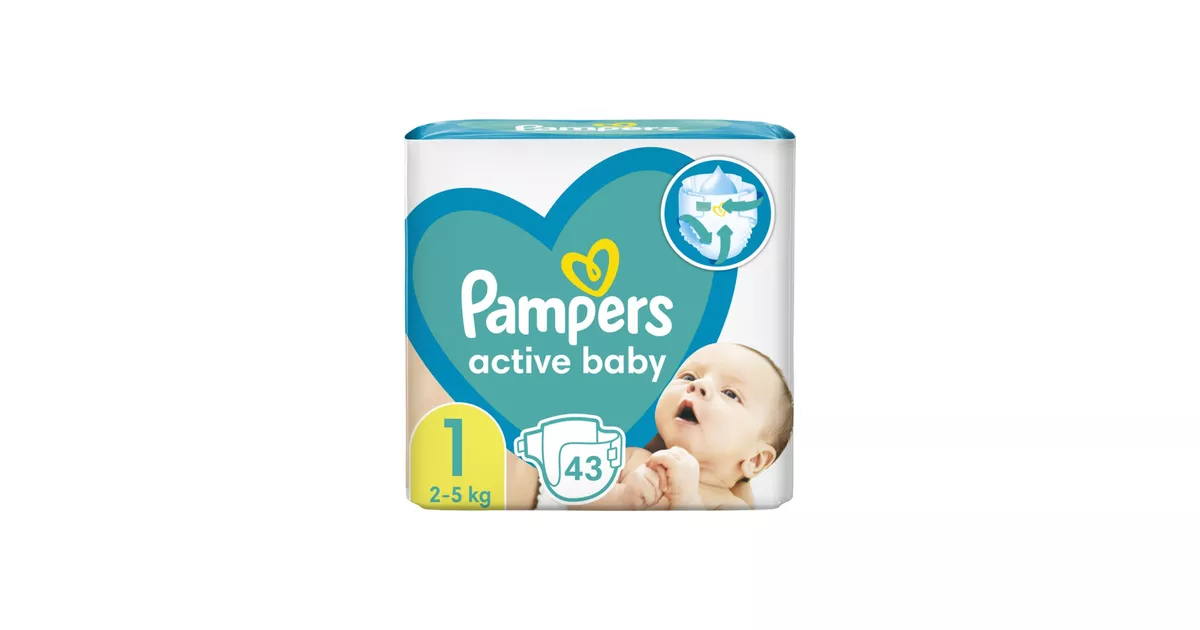 pampers pieluszki new baby 1 newborn 43 sztuki