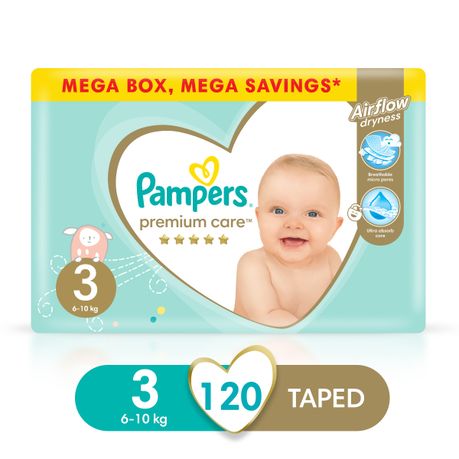 pampers premium care 3 mega box