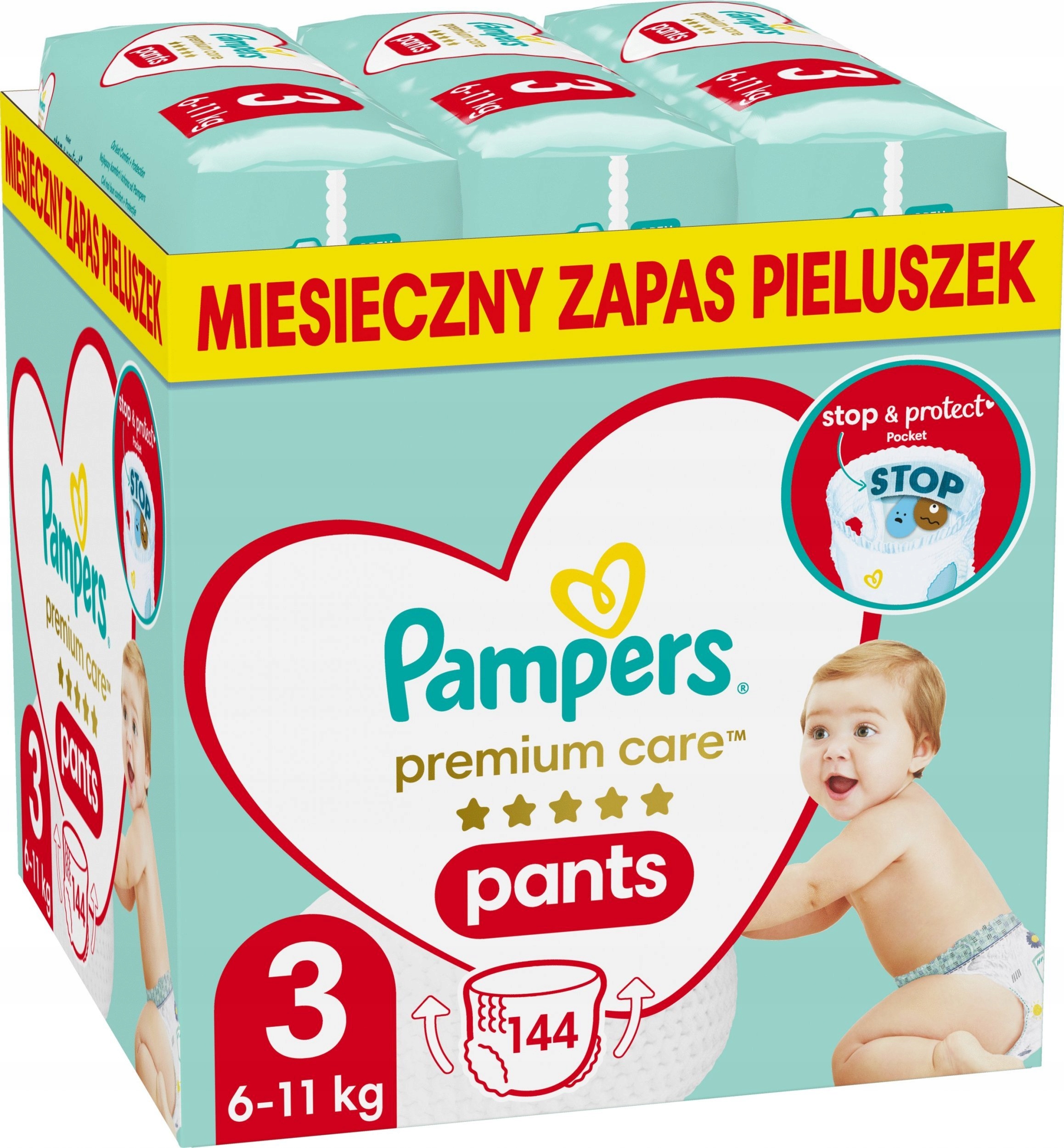 pampers premium care 4 pants 56 sztuk