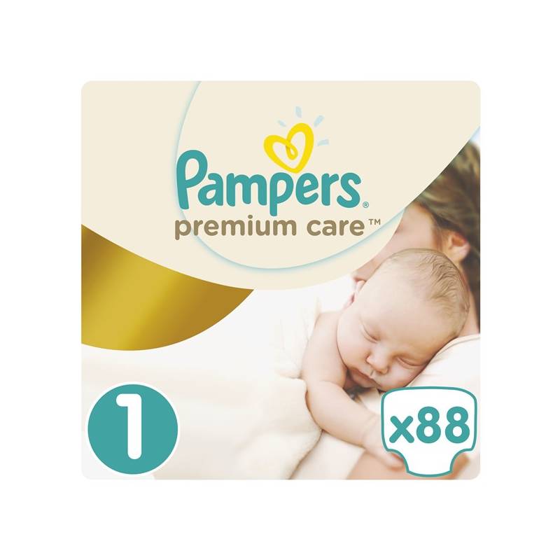 pampers premium care newborn 1 pieluszki 2-5kg 88 sztuk