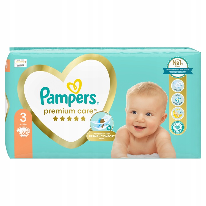 pampers premium care pieluchy 3 6-10 kg 60 szt