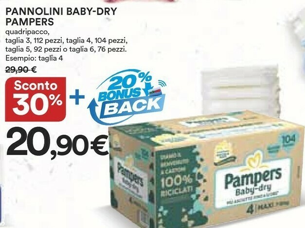 pampers prezzo coop