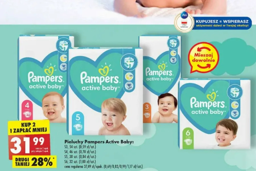 pampers promocja cena