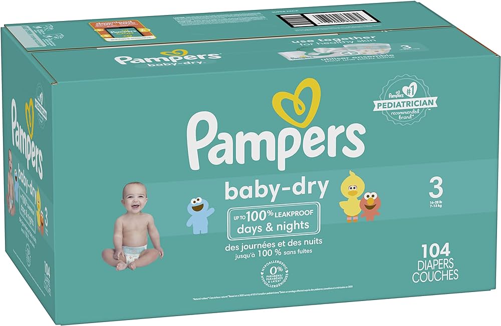 pampers size 3 104 pack cena
