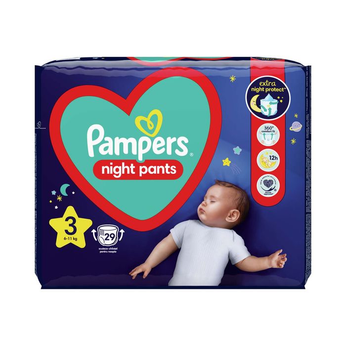 pampers w nocy