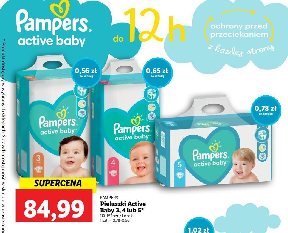 pampersy pampers lidl 4