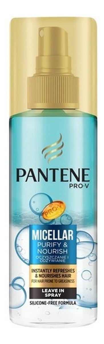 pantene pro-v micellar odżywka w sprayu do włosów 150ml