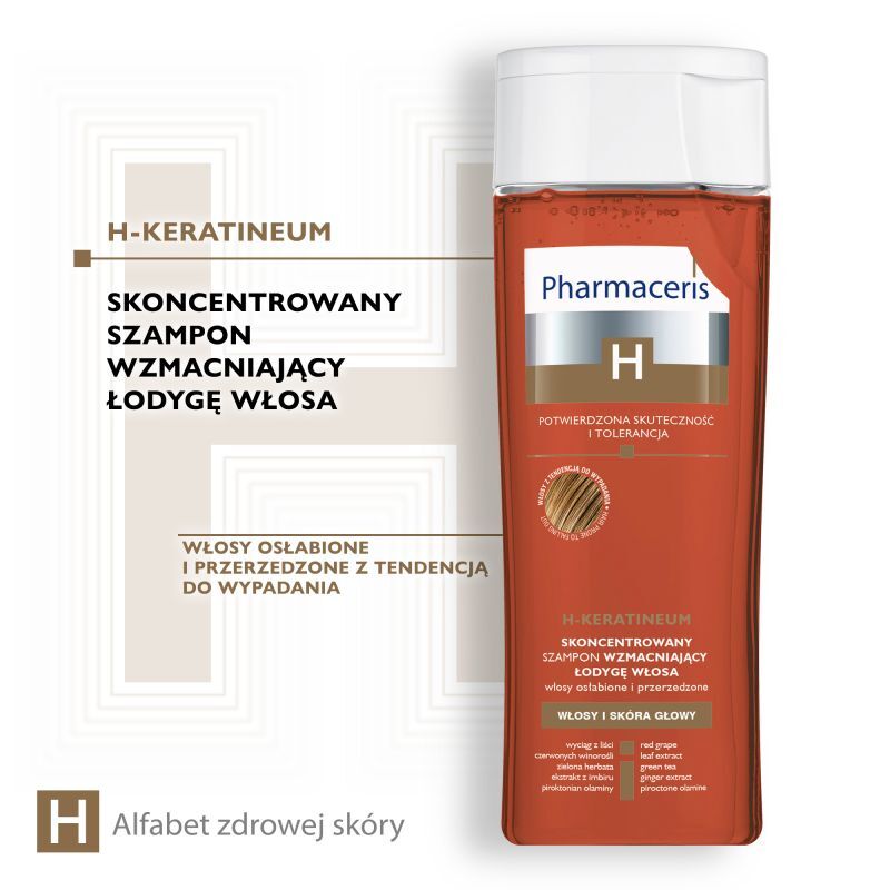 pharmaceris h-keratineum skoncentrowany szampon wzmacniający
