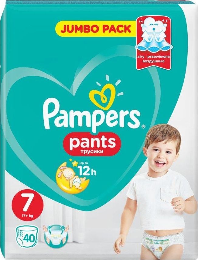 pieluchomajtki pampers 7 40 sztuk