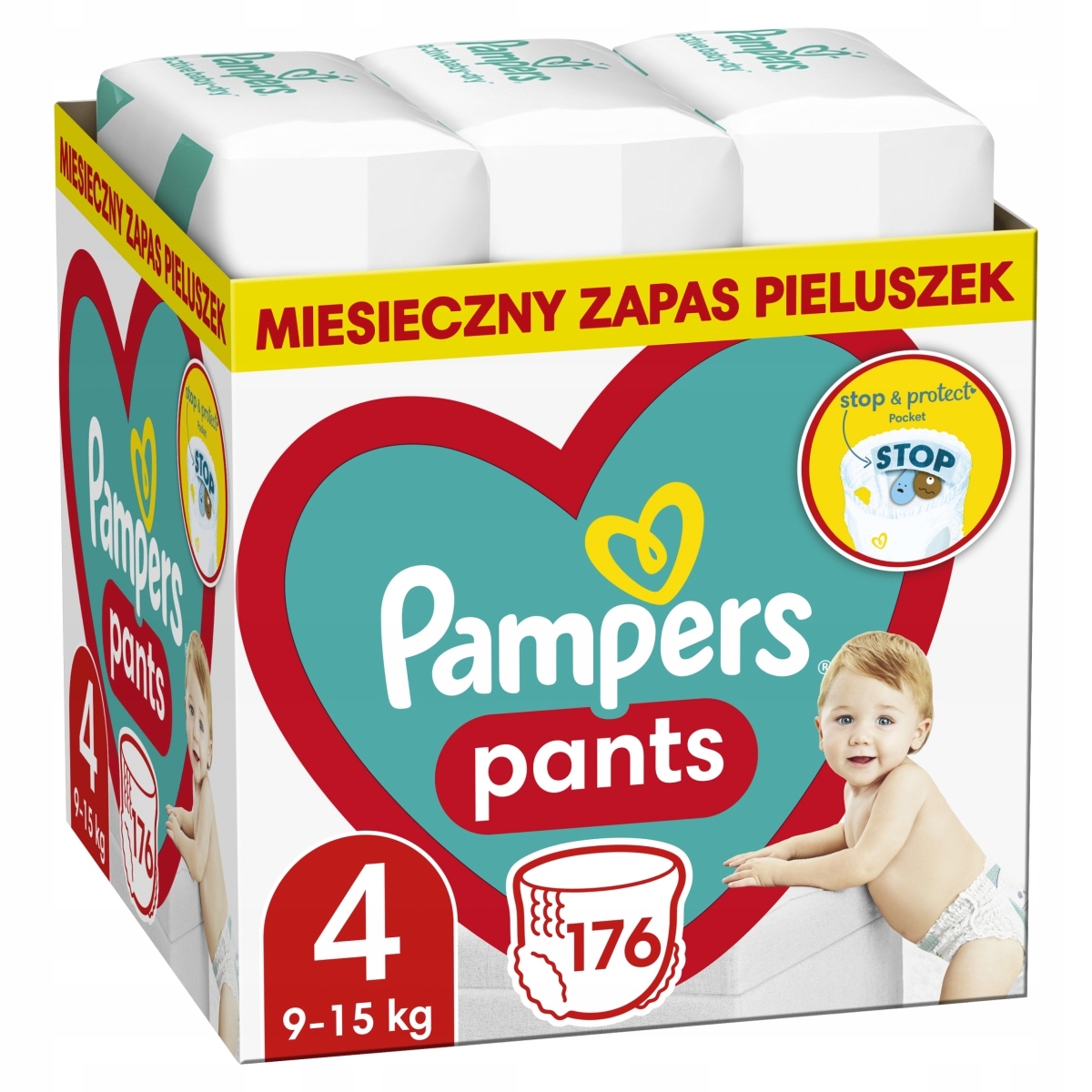 pieluchomajtki pampers active baby pants 4 cena
