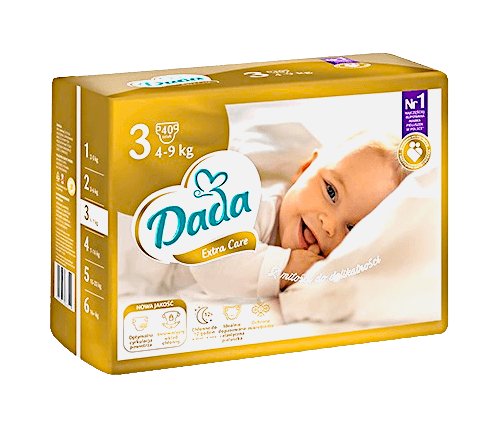 pieluchy dada extra care midi 60 szt