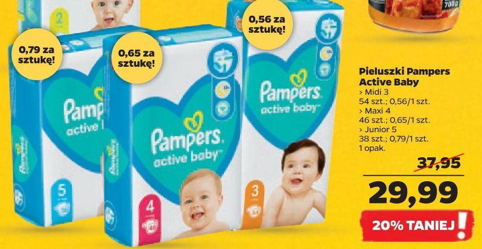 pieluchy pampers 3 promocja netto