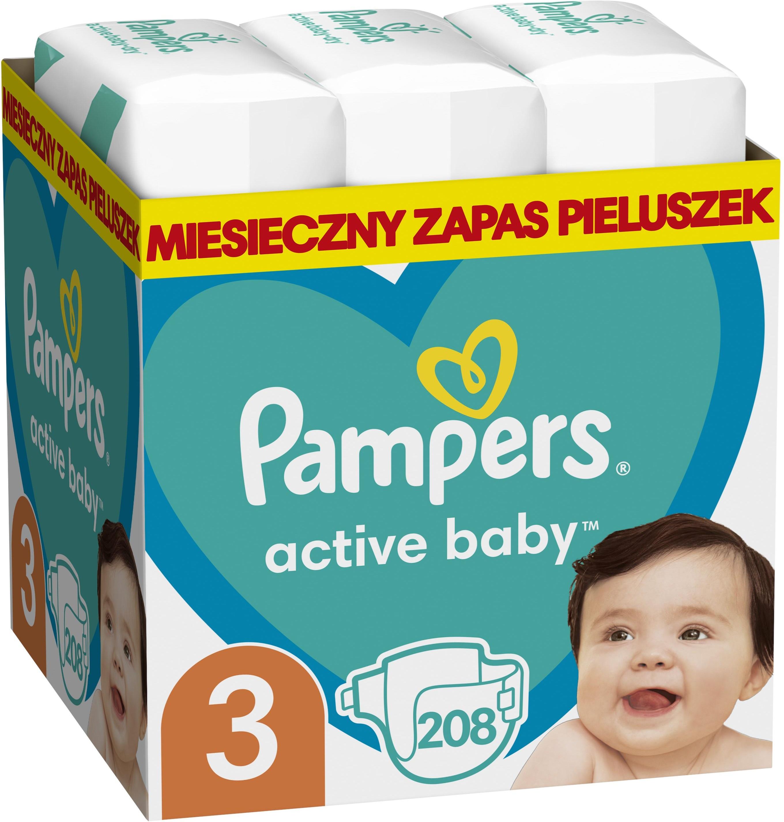 pieluchy pampers active baby 3