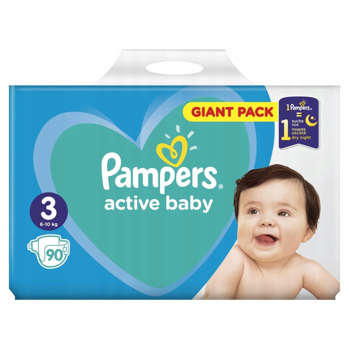 pieluchy pampers active baby dry 2x