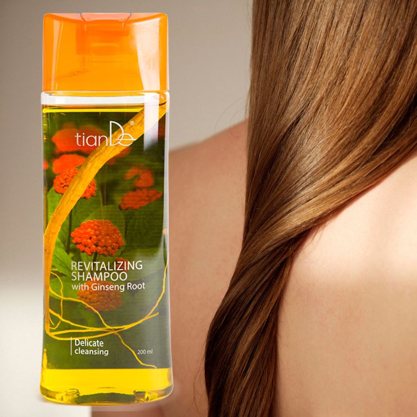 pomarańczowy szampon wypadające włosy z korzeniem