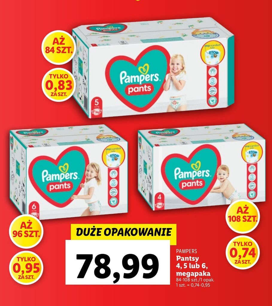 promocja na pampers pants 6