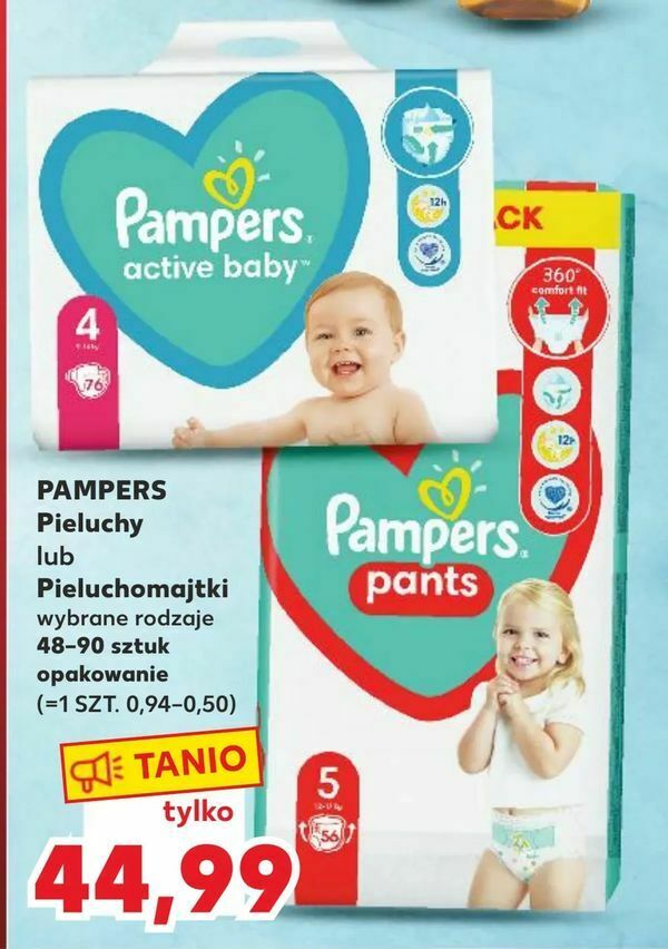 pudlo pieluch pampers w kaufland