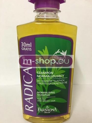 radical normalizujący normalizujący szampon do włosów tłustych 400ml