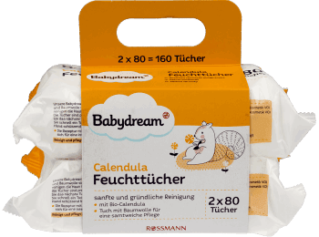 rossmann chusteczki nawilżane babydream calendula